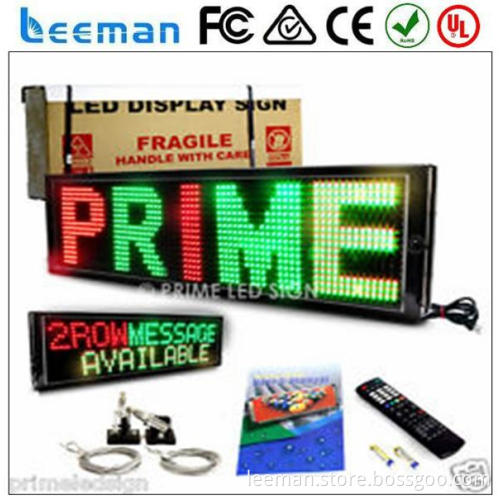 outdoor led reader board Leeman LED make led message display